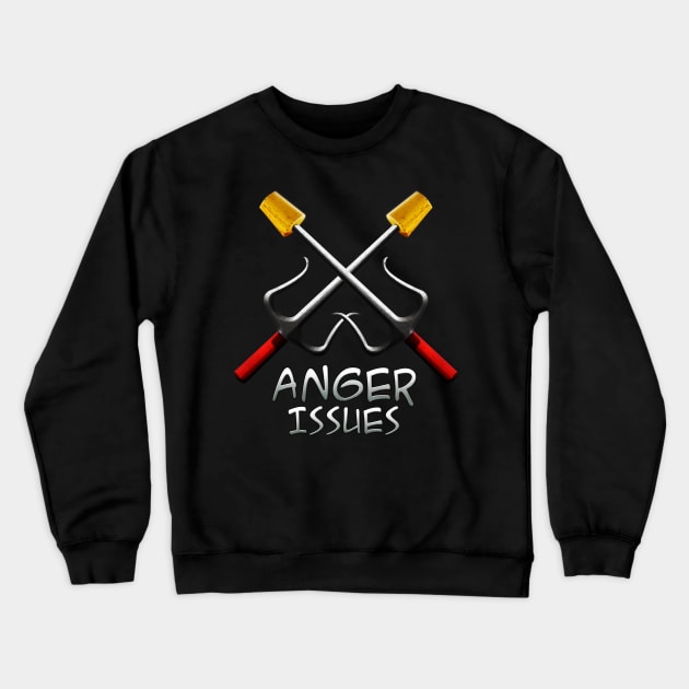 Anger Issues Crewneck Sweatshirt by CreativeShores